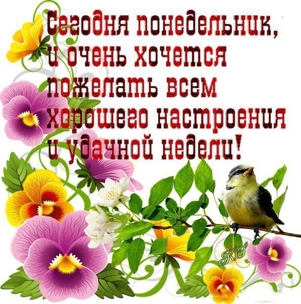 Поздравление С Понедельником В Картинках Скачать